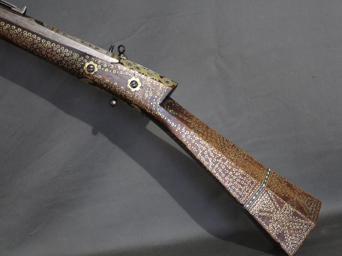  Ottoman Flintlock Rifle Known As Tüfek Shishana - Ottoman Türkiye, 18th-19th Century-photo-7