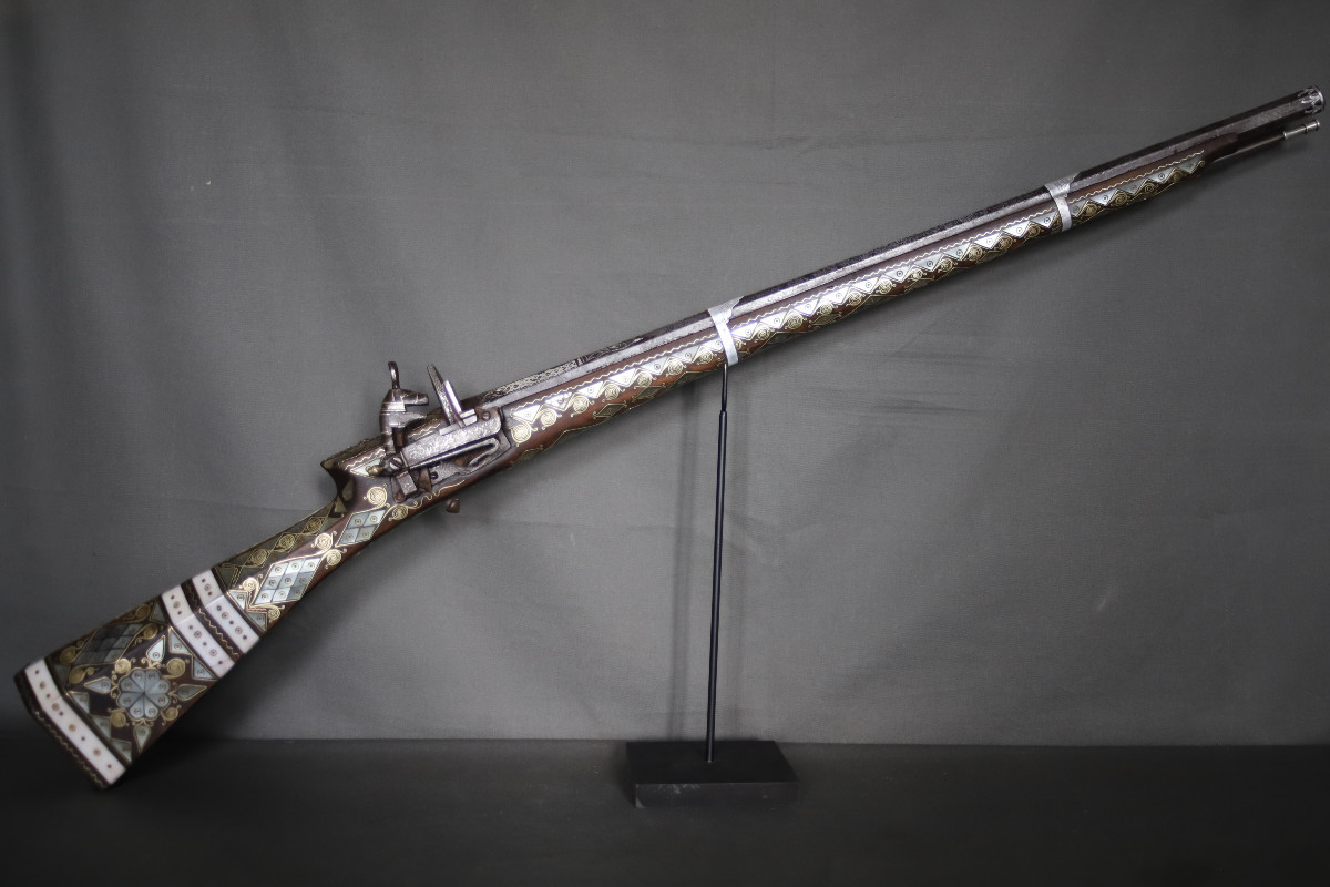 Fusil à Silex Dit Tüfek Shishana - Monde Otoman, Turquie Ou Balkans, 19ème Siècle