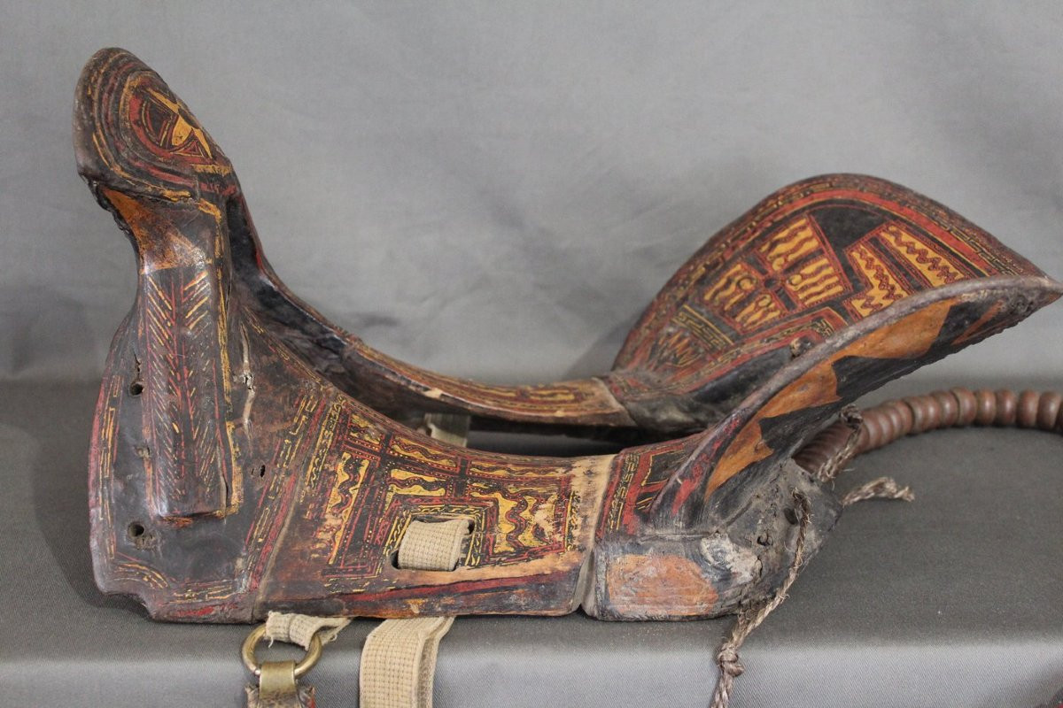 A Rare Chinese Yi Minority Saddle - China, Circa 1900-photo-2