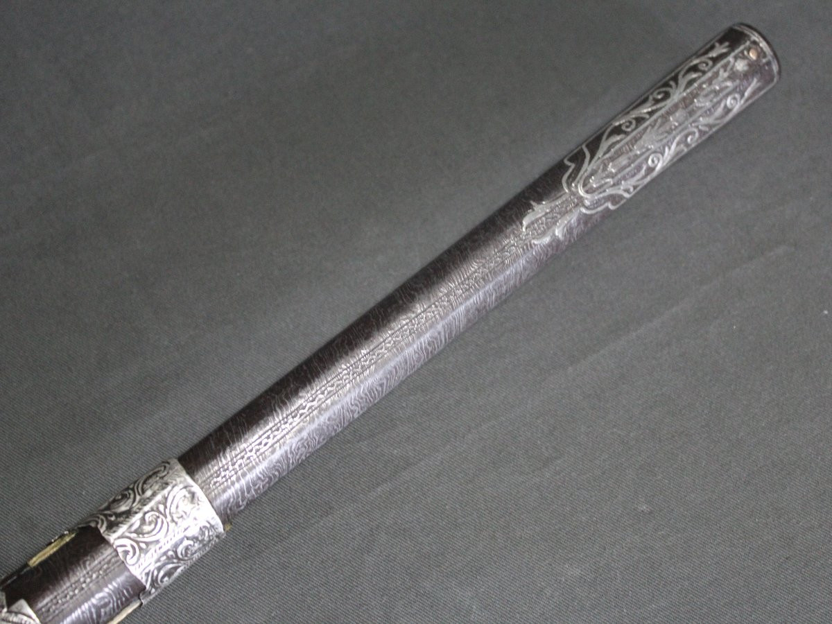 Algerian Moukhala Short Rifle With Damascus Barrel - Algeria, Dated 1855-photo-1