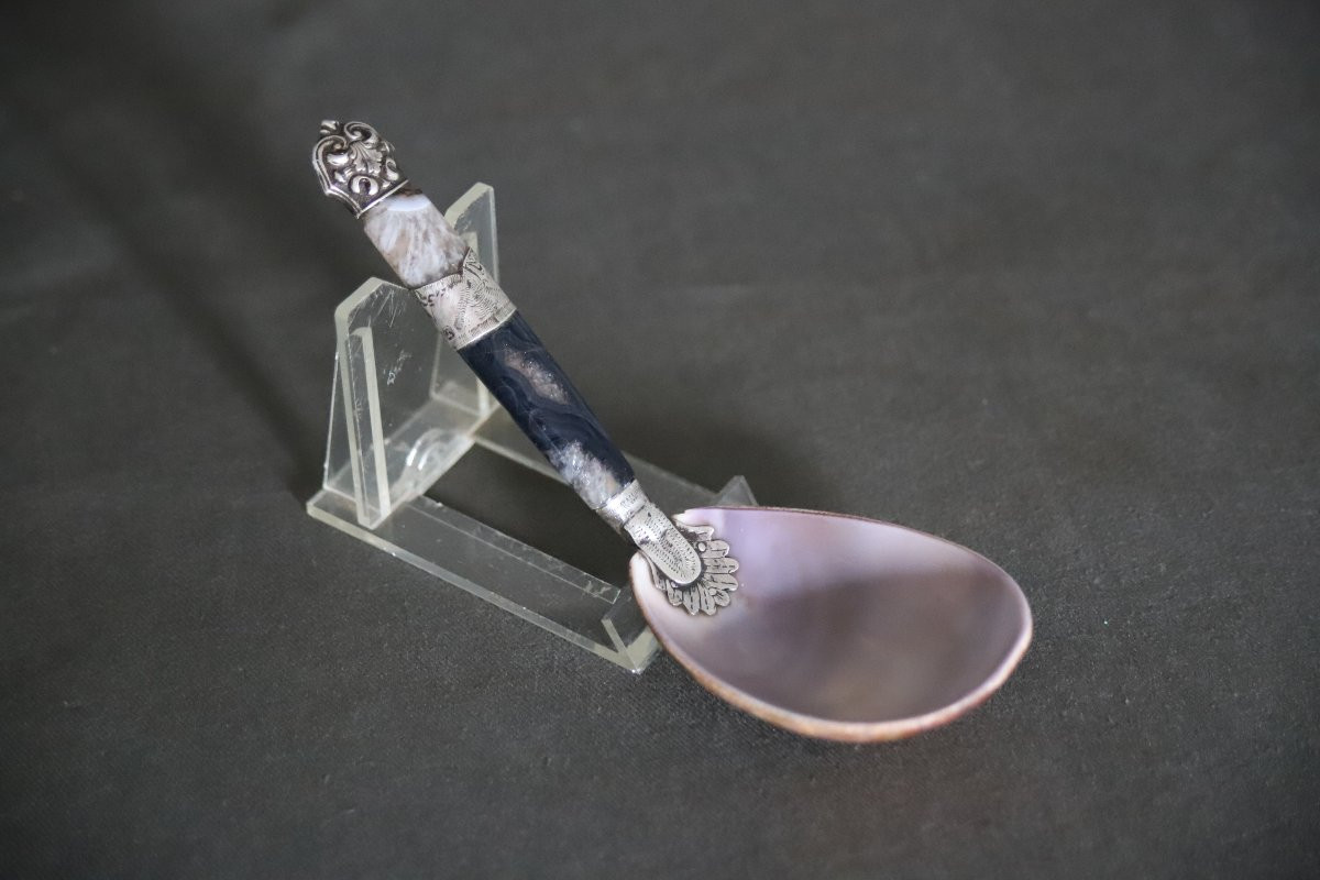 Sherbet Spoon - Ottoman Empire, Türkiye 19th Century-photo-2