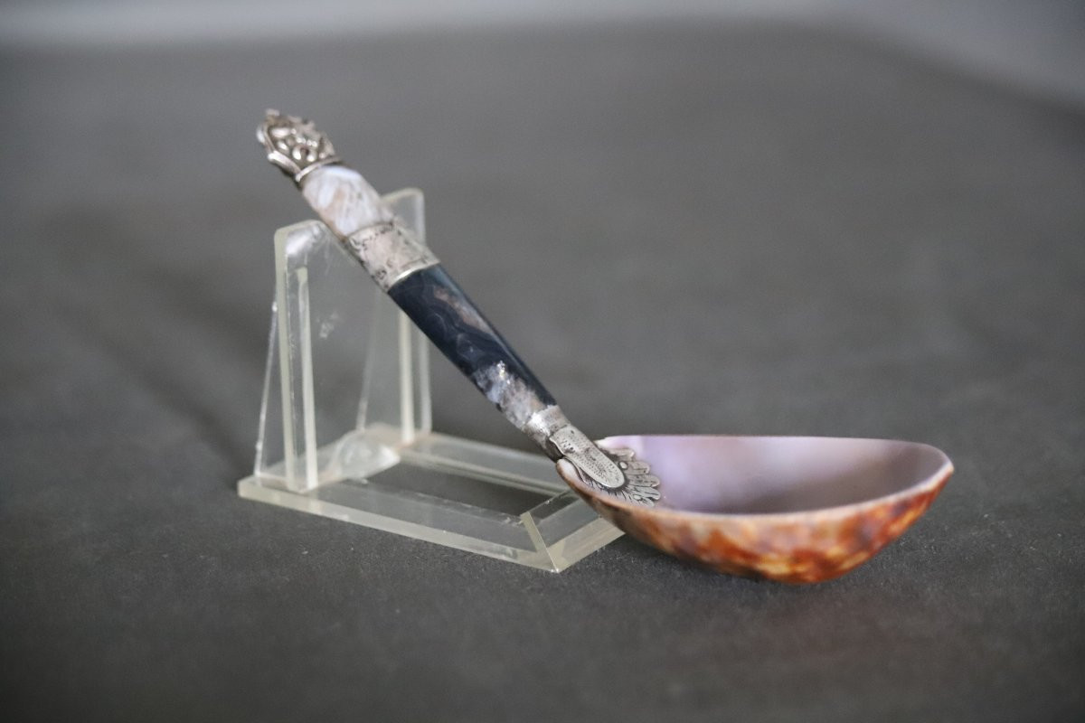 Sherbet Spoon - Ottoman Empire, Türkiye 19th Century-photo-3