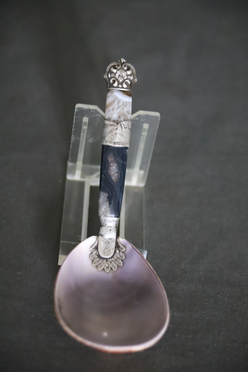 Sherbet Spoon - Ottoman Empire, Türkiye 19th Century-photo-4