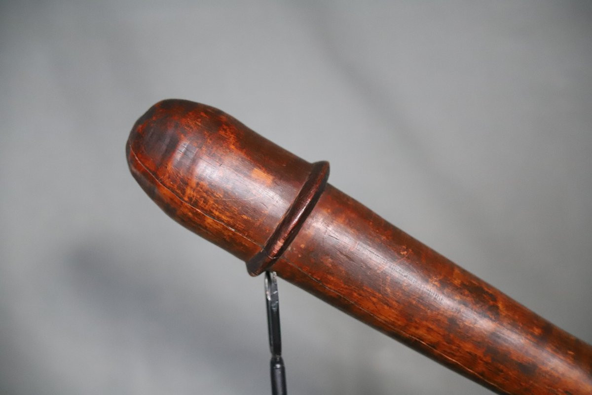 Kanak Phallic-shaped Club (puzzle) - New Caledonia, Early 20th Century Or Earlier-photo-3