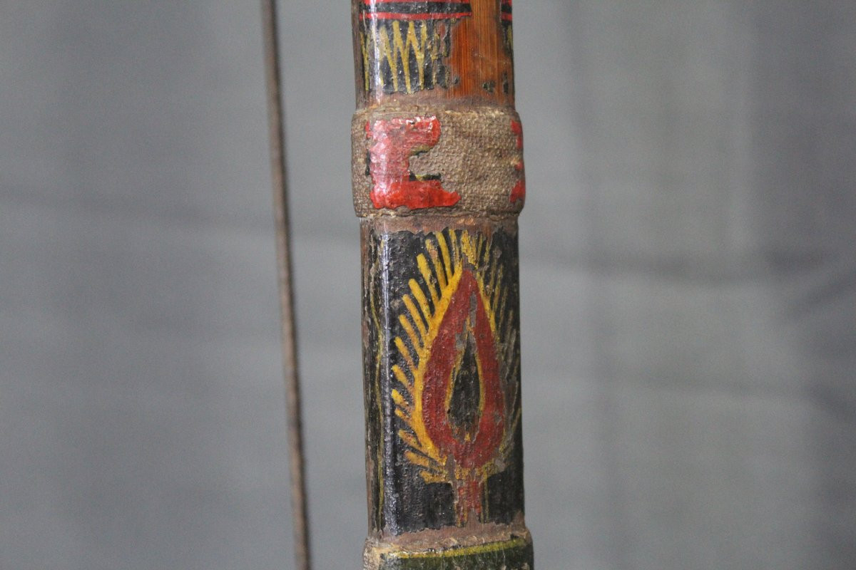  A Rare Himalayan Bow And Arrow Set - Probably Nepal, 19th-early 20th Century-photo-1