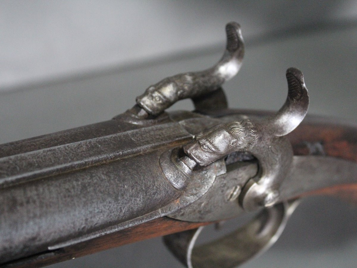 Side-by-side Percussion Shotgun - France, Circa 1840-1850-photo-1