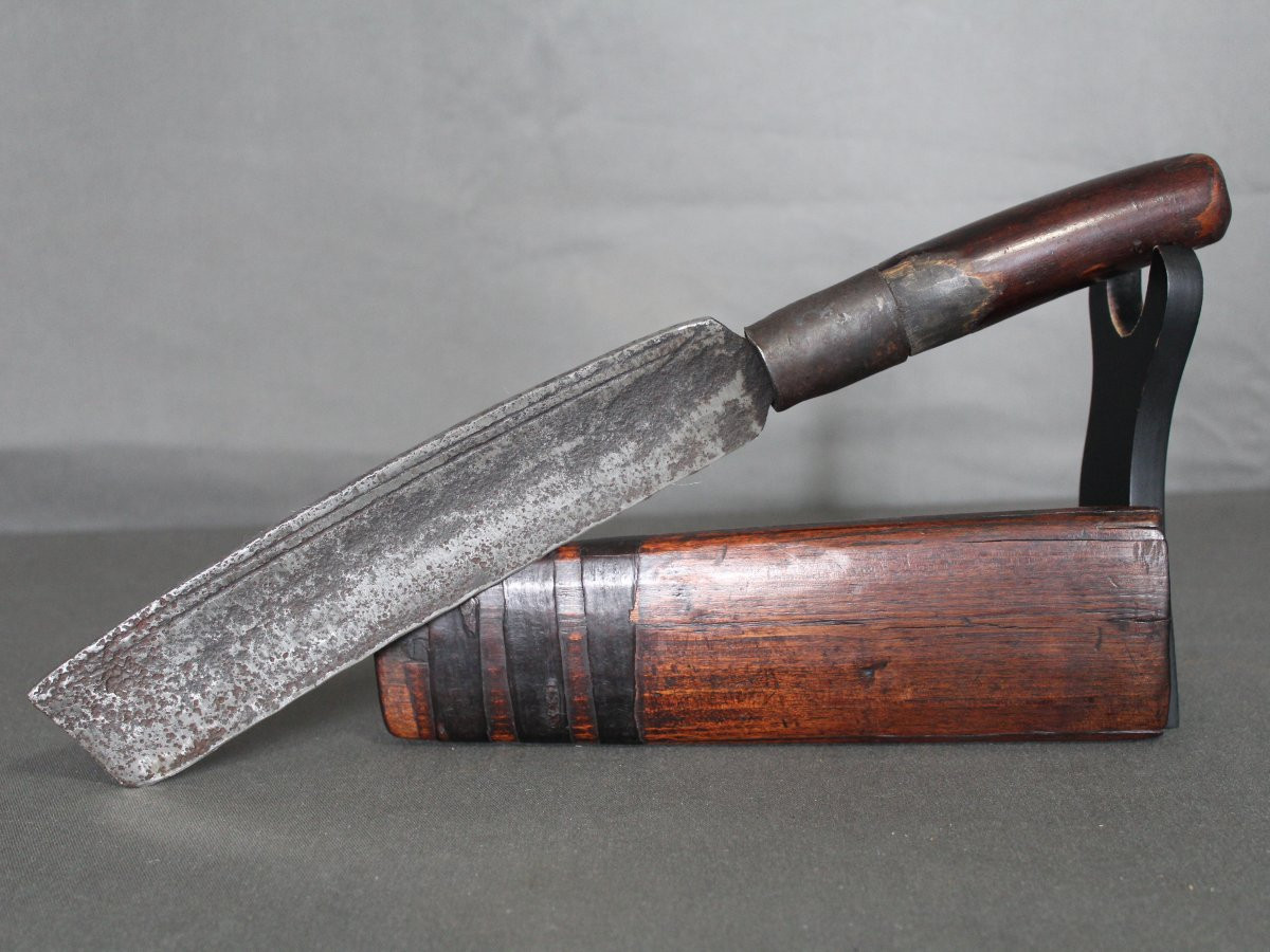 Strong Slaughter Knife - Rural China Circa 1900-photo-5