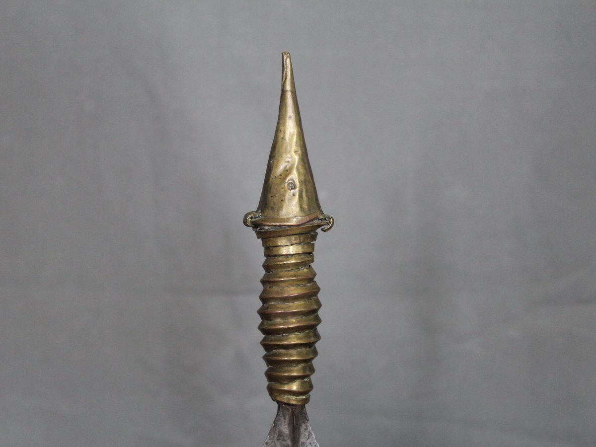Un Glaive à Lame Feuille De Saule - Kota/fang, Gabon, Début 20ème Siècle-photo-2