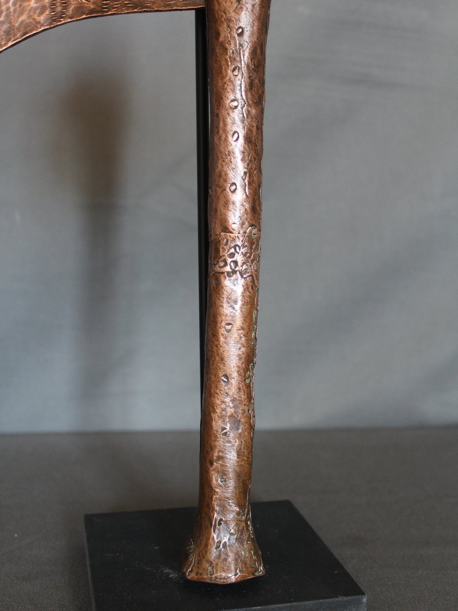 Prestige Copper Axe - Kusu, Tétéla, Songye Peoples, Congo Drc 1st Half 20th Century-photo-4