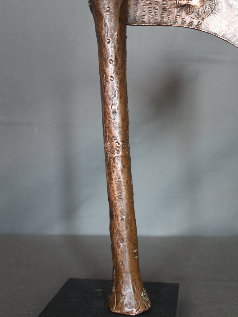 Prestige Copper Axe - Kusu, Tétéla, Songye Peoples, Congo Drc 1st Half 20th Century-photo-7