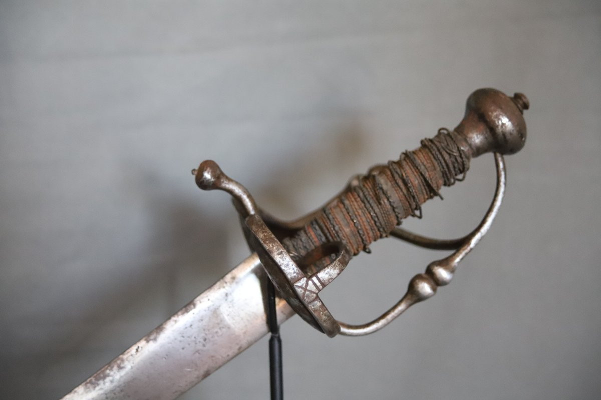 A Fine Walloon-type Cavalry Sabre - Probably Germanic, 17th Century-photo-4