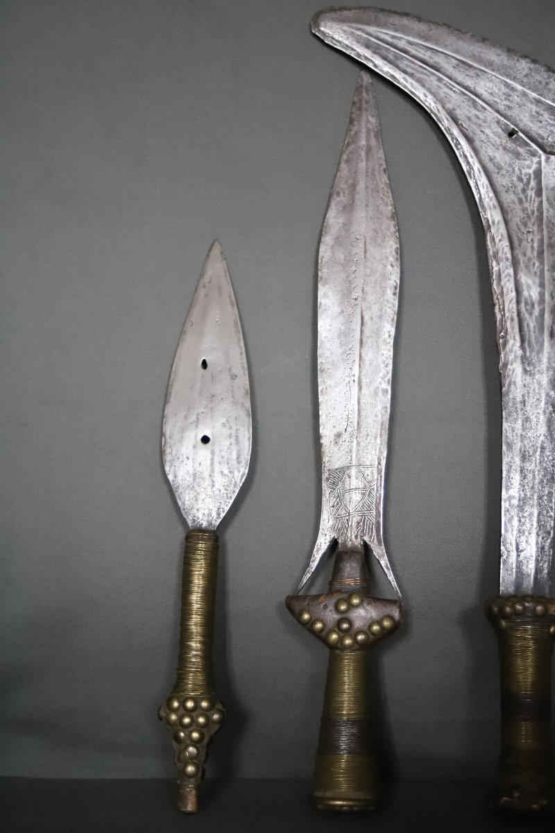 7 Armes Blanches Africaines, Provenance Henry De Monfreid - Corne De l'Afrique, 1ère Moitié 20è-photo-2