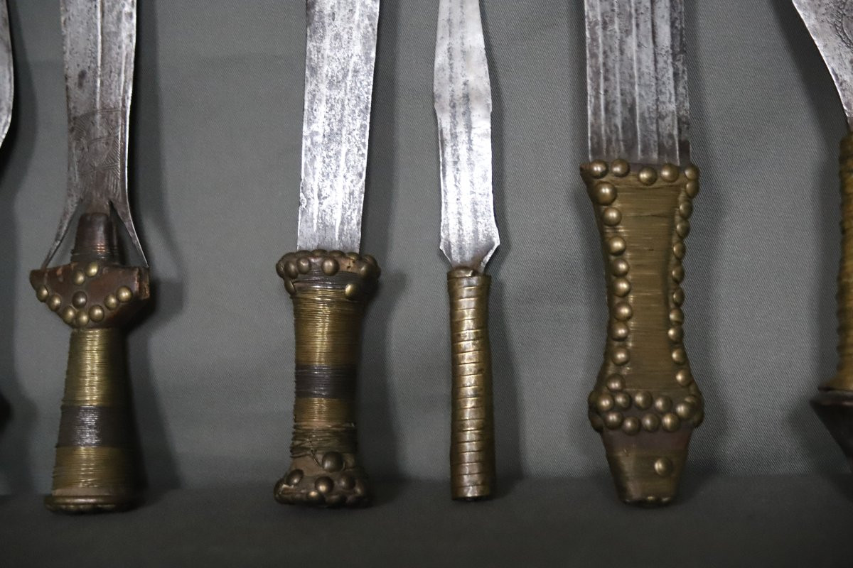 7 Armes Blanches Africaines, Provenance Henry De Monfreid - Corne De l'Afrique, 1ère Moitié 20è-photo-2