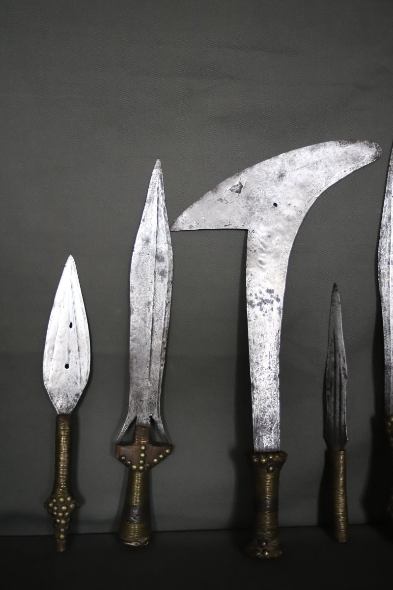 7 Armes Blanches Africaines, Provenance Henry De Monfreid - Corne De l'Afrique, 1ère Moitié 20è-photo-7