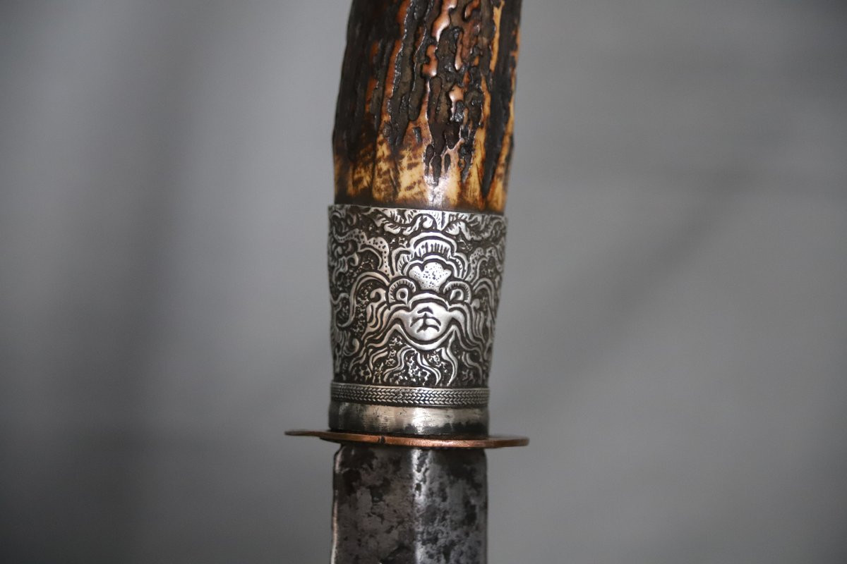 Strong Vietnamese Dagger - Vietnam, 19th Century-photo-4