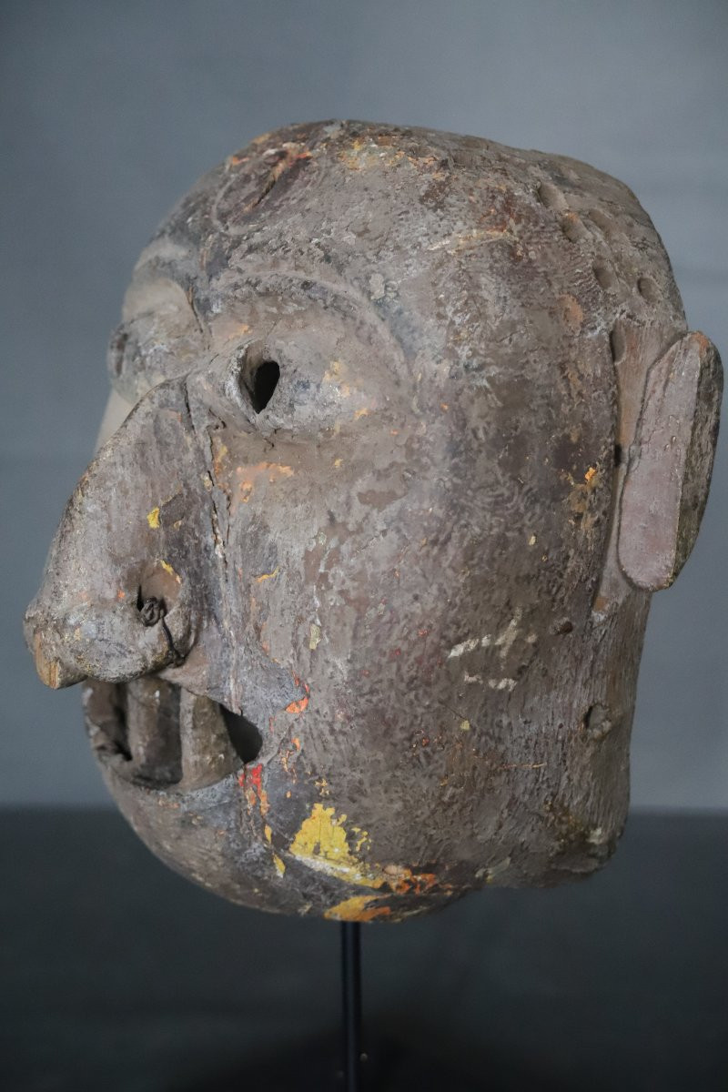 Anthropomorphic Mask - Nepal, 19th Century Or Earlier-photo-5