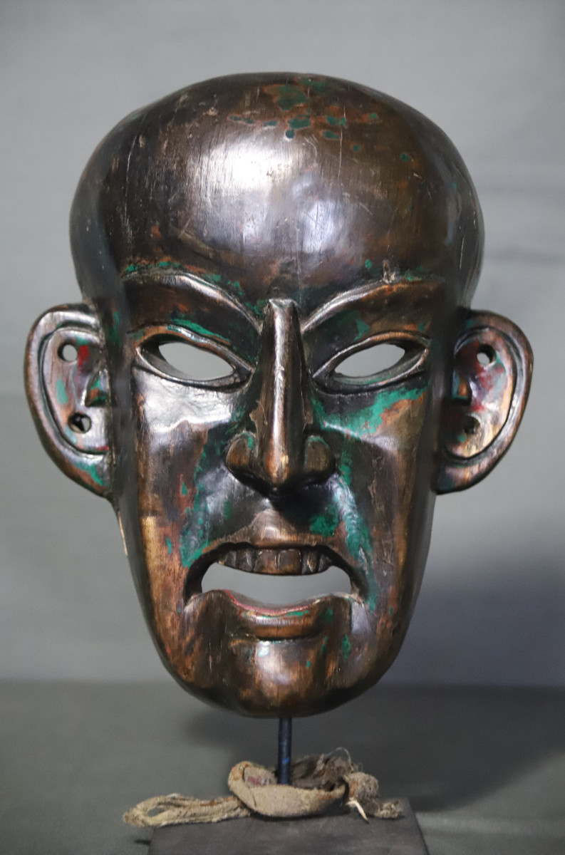 Anthropomorphic Mask, Bhutan Or Arunachal Pradesh, 19th-early 20th Century