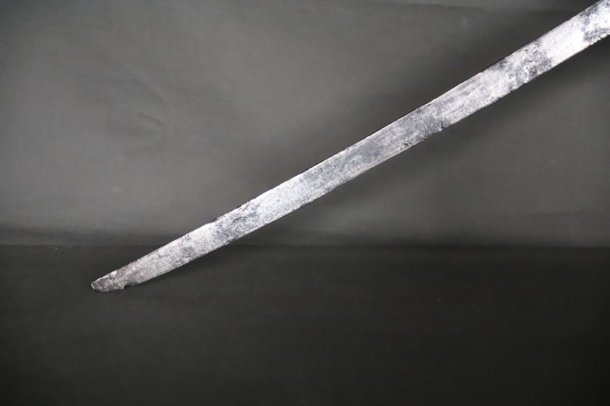 Long Sabre Des Populations Montagnardes d'Indochine - Indochine, Début 20ème Ou Antérieur-photo-1