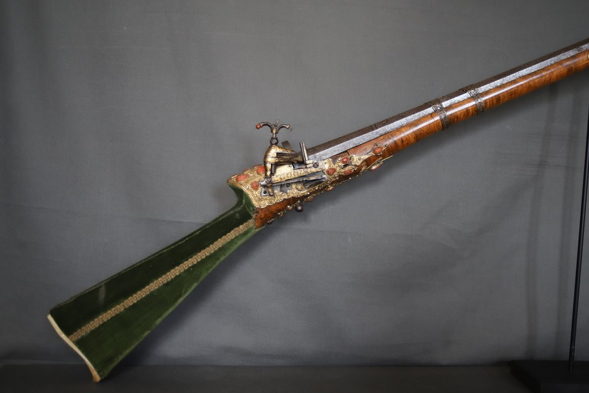 Fusil à Silex Ottoman Dit Tüfek Shishana - Turquie Ottomane, 18ème-19ème Siècle-photo-2