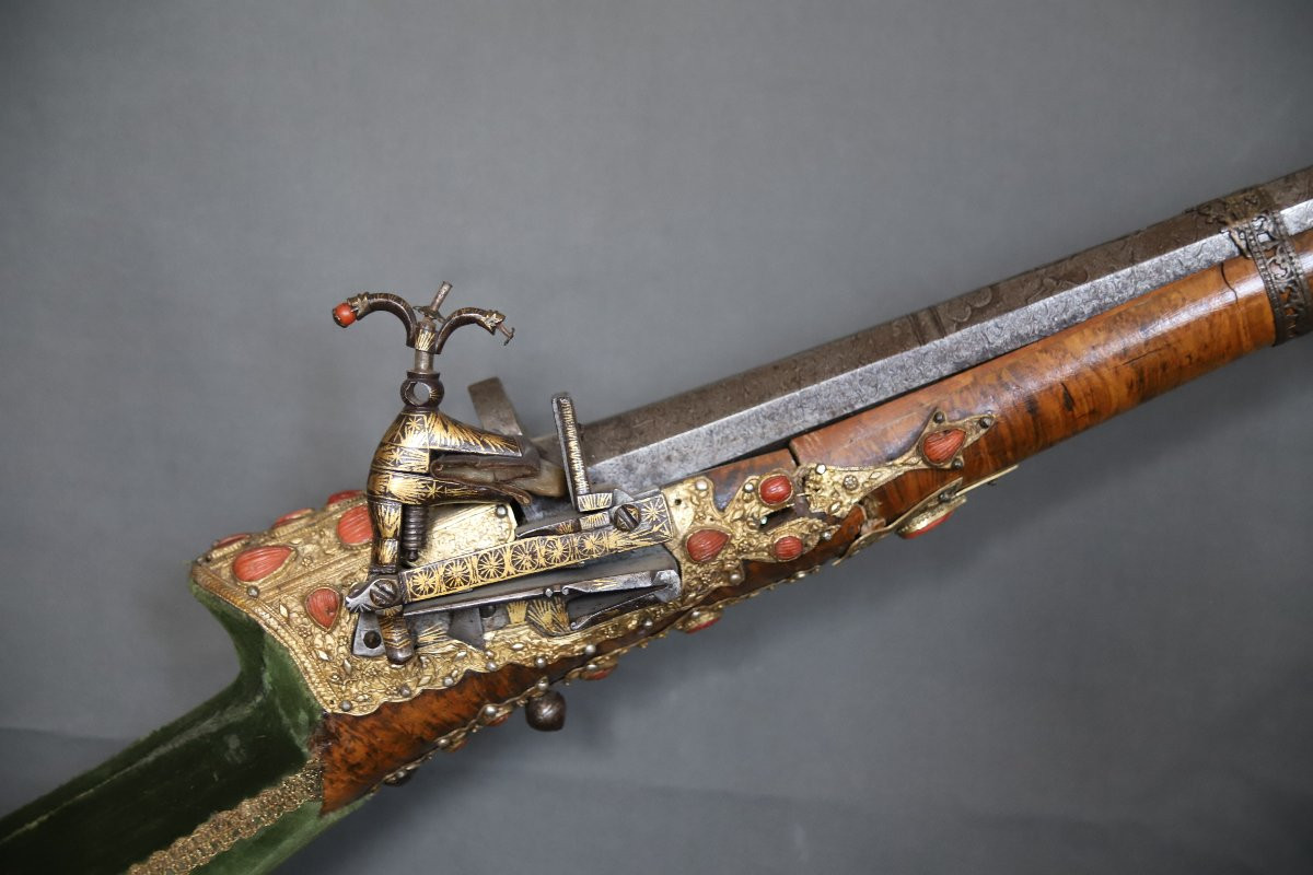 Fusil à Silex Ottoman Dit Tüfek Shishana - Turquie Ottomane, 18ème-19ème Siècle-photo-3