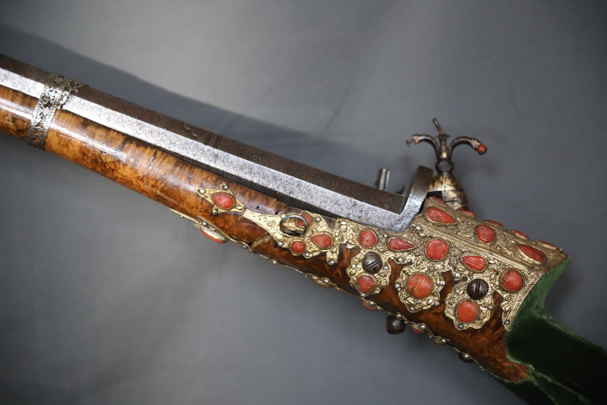 Fusil à Silex Ottoman Dit Tüfek Shishana - Turquie Ottomane, 18ème-19ème Siècle-photo-5