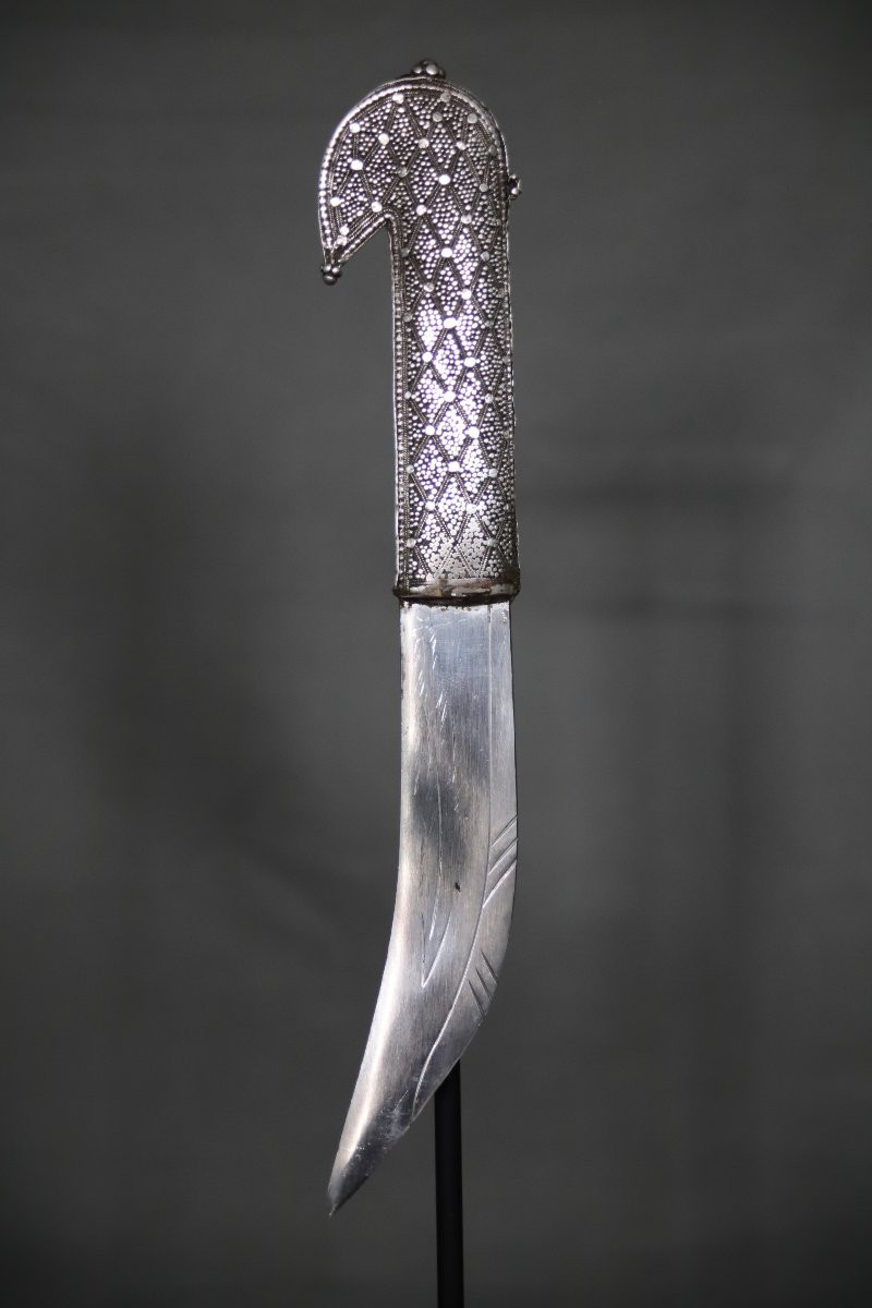 Couteau Arabe Dit Khadaam - Yemen, Milieu 20ème Siècle-photo-3