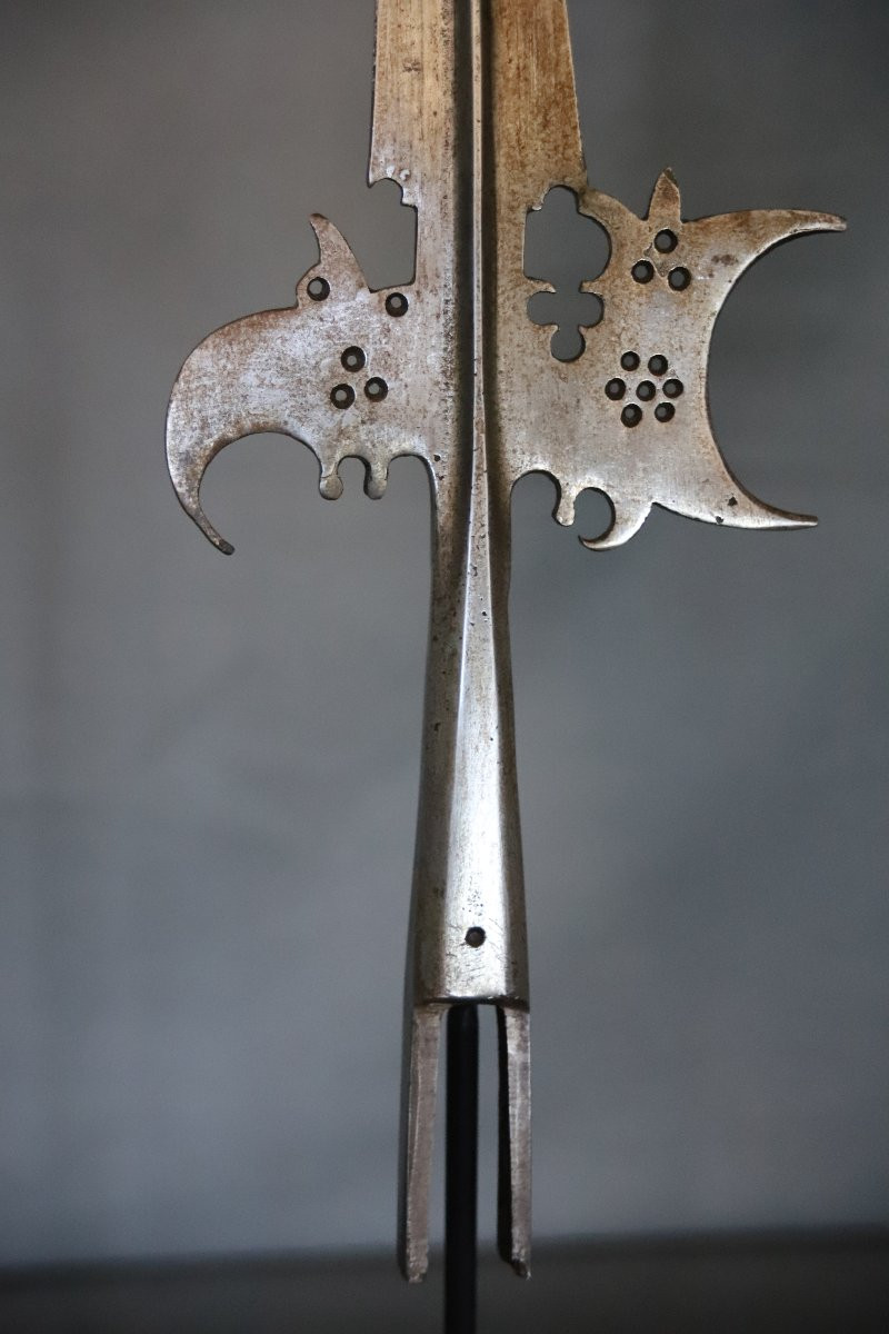Halberd Iron - Europe, Late 17th Early 18th Century-photo-6