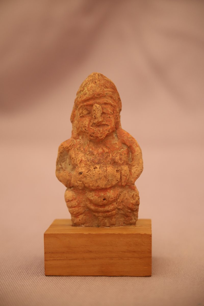 Représentation Antropomorphique En Terre Cuite - Inde Du Nord 1er-3ème Siècle-photo-2