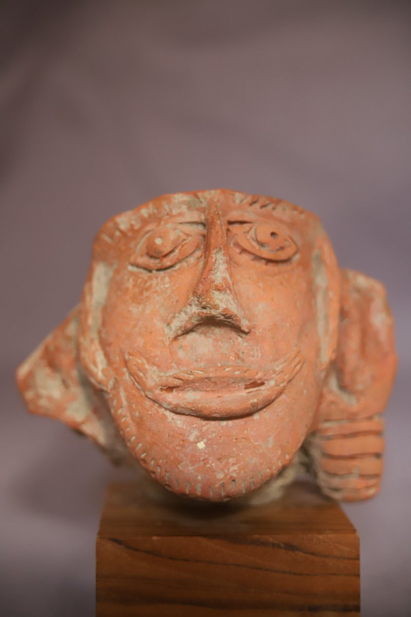 Terracotta Male Head - India, Gupta Period, 4th-6th Century -photo-2