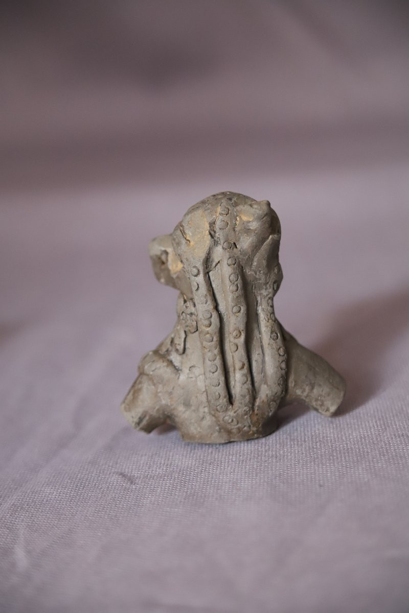 Trois Fragments De Bustes De Déesse  -inde, Empire Maurya, 3ème-2ème Siècle Avant J.c.-photo-2