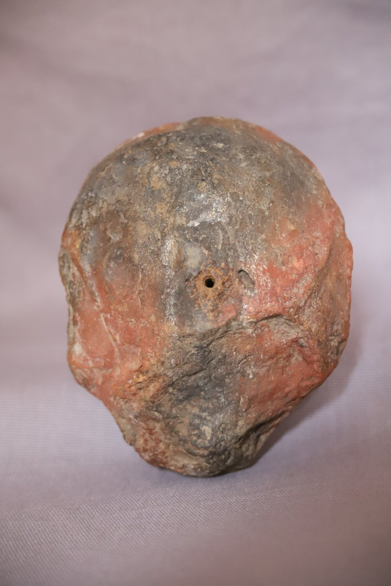 Anthropomorphic Terracotta Head - India, Gupta Period, 4th-6th Century -photo-3