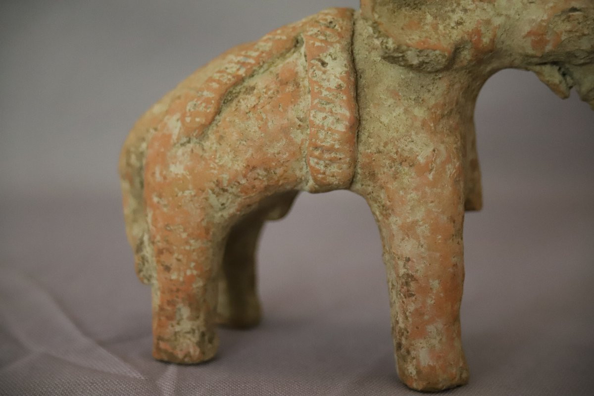 Eléphant en terre cuite - Inde, fin du 1er millénaire avant J.C. début 1er millénaire après J.C-photo-4