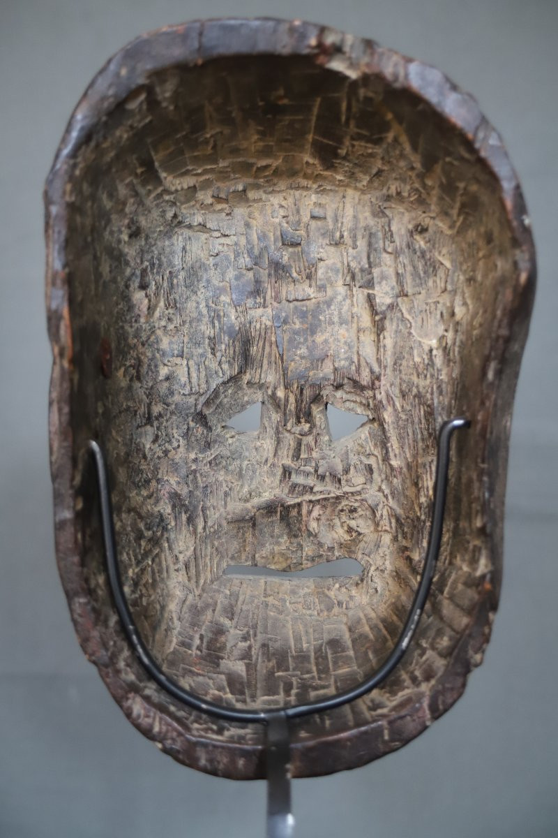 Ancien masque Antropomorphe féminin - Himalaya, Népal, Moyennes Collines-photo-2