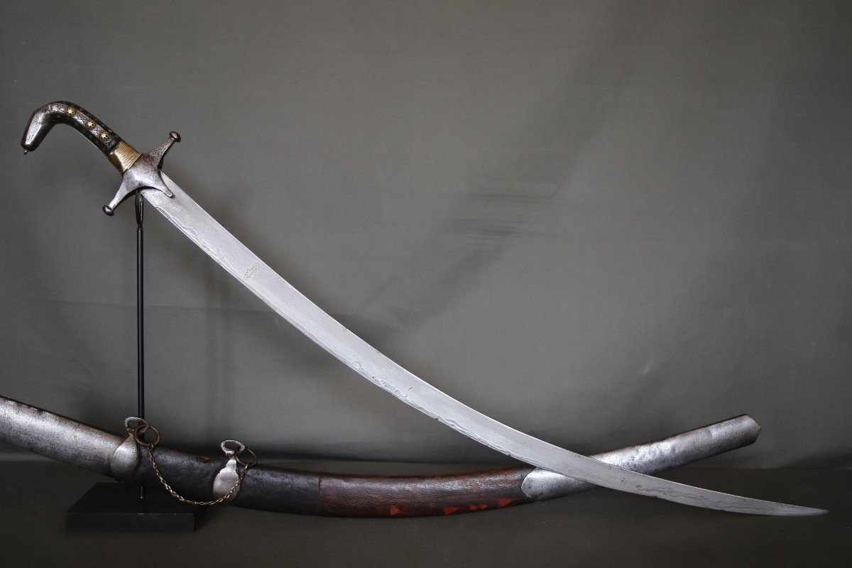 Un Sabre Shamshir Arabe - Pays Du Levant, Probablement Syrie, 19ème Siècle -photo-4