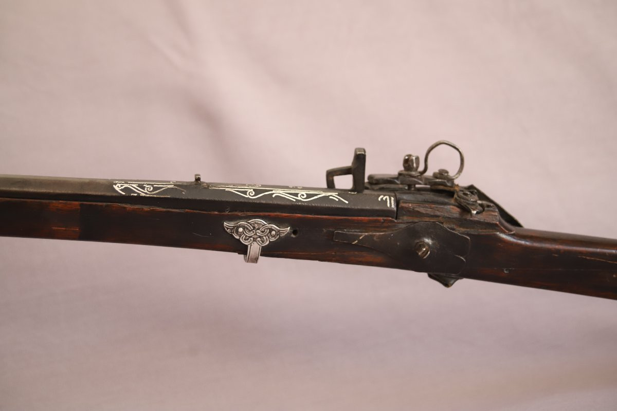 Rare fusil Mongol - Régions de l'Himalaya, Mongolie, 18ème-20ème siècle-photo-7