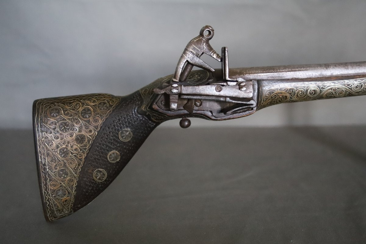 Oriental Flintlock Pistol - Türkiye Or Ottoman Balkans, 19th Century -photo-2