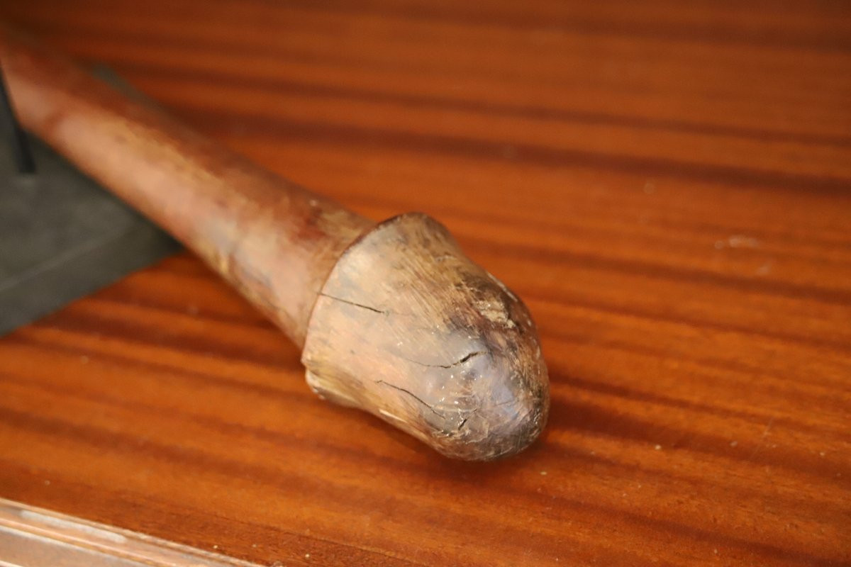 Collectée en 1897, Massue Kanak Phallique - Océanie, Nouvelle Calédonie-photo-5