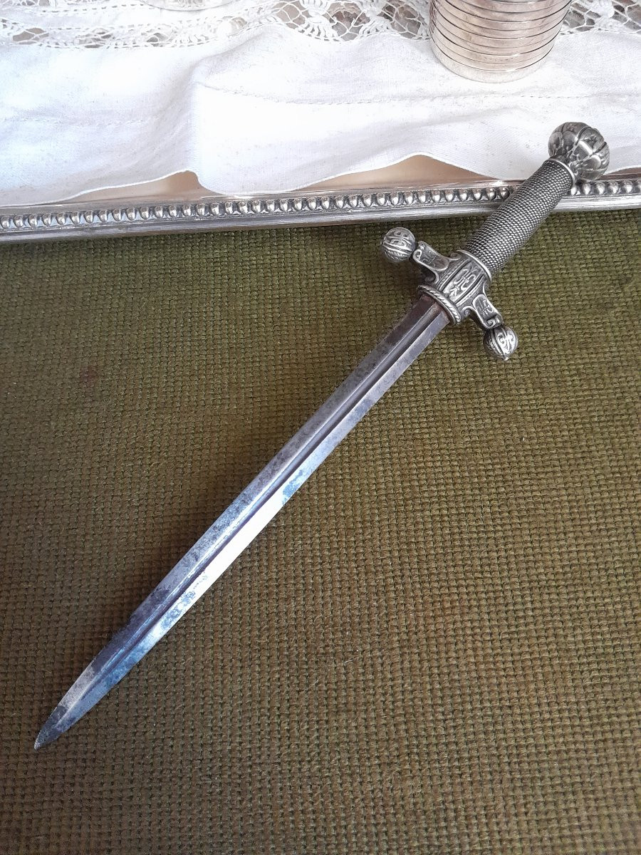 Petit stylet en argent et acier - Probablement travail Français, 18ème-19ème siècle-photo-2