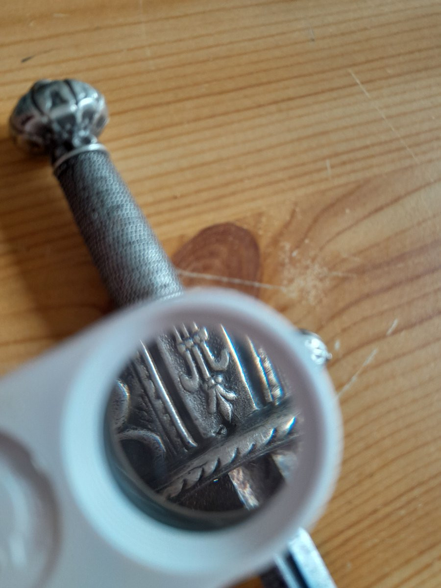 Petit stylet en argent et acier - Probablement travail Français, 18ème-19ème siècle-photo-5