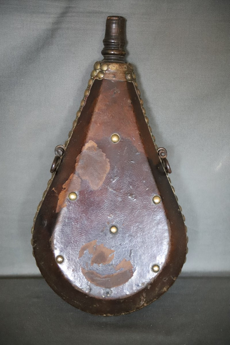 Moroccan Powder Flask - Morocco, 19th Century-photo-4