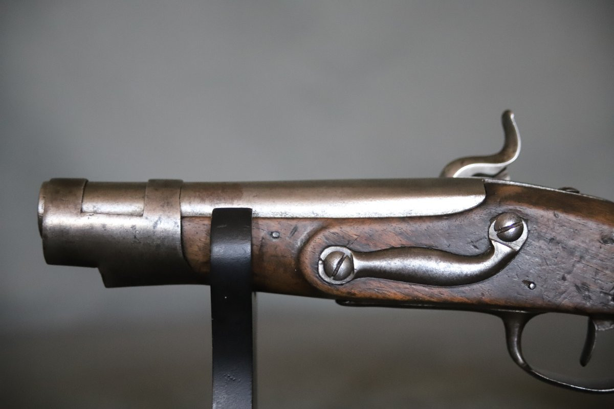 Pistolet de gendarmerie modèle An IX en version civile - France, début 19ème siècle-photo-3