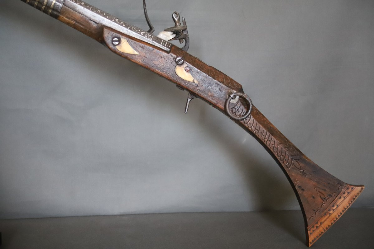  Algerian Short Moukhala Rifle - Algeria, 19th Century -photo-2