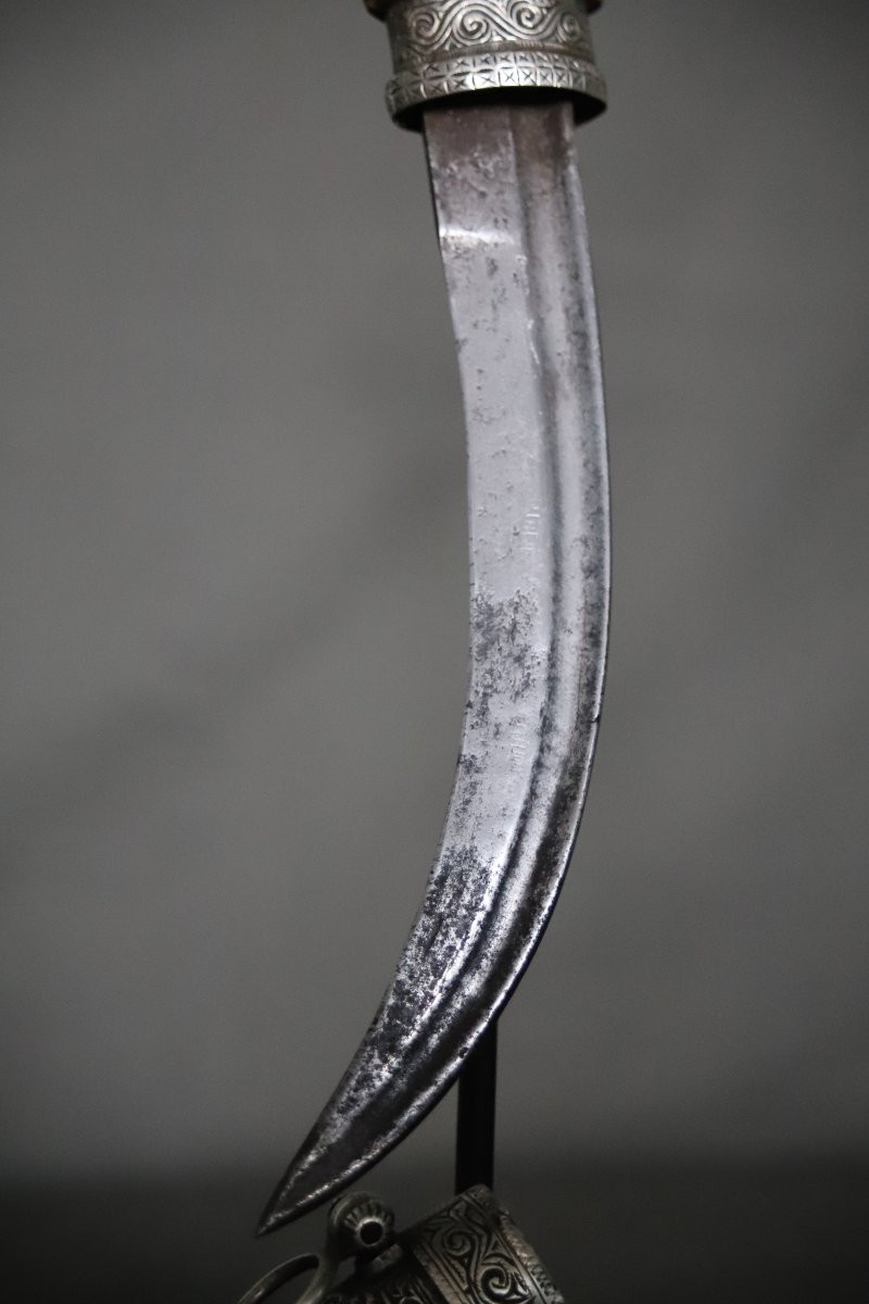 Moroccan Dagger Known As Koumya With Lion Claw Blade - Morocco, 19th Century-photo-4