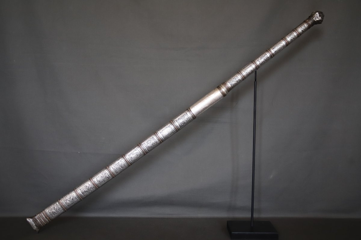 Long Saber Of The Dha Type - Southeast Asia, Probably Burma, Late 19th Early 20th Century-photo-2