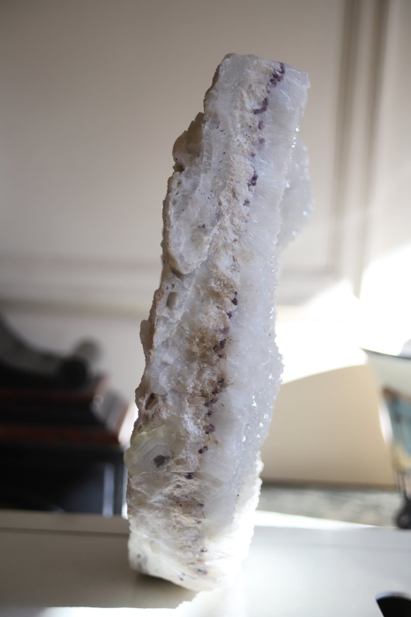 Minéralogie, Grande plaque de quartz (environ 8kg) - France, Haute Loire-photo-2