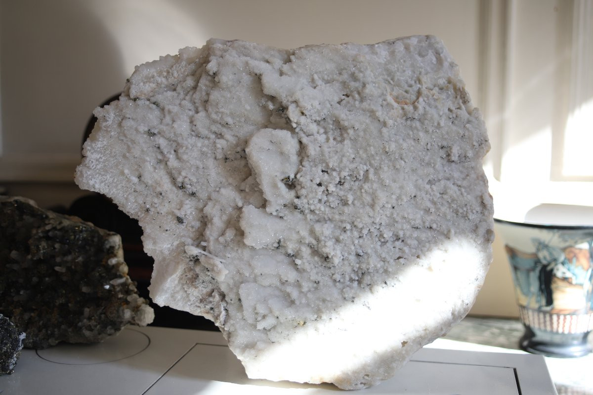 Minéralogie, Grande plaque de quartz (environ 8kg) - France, Haute Loire-photo-4