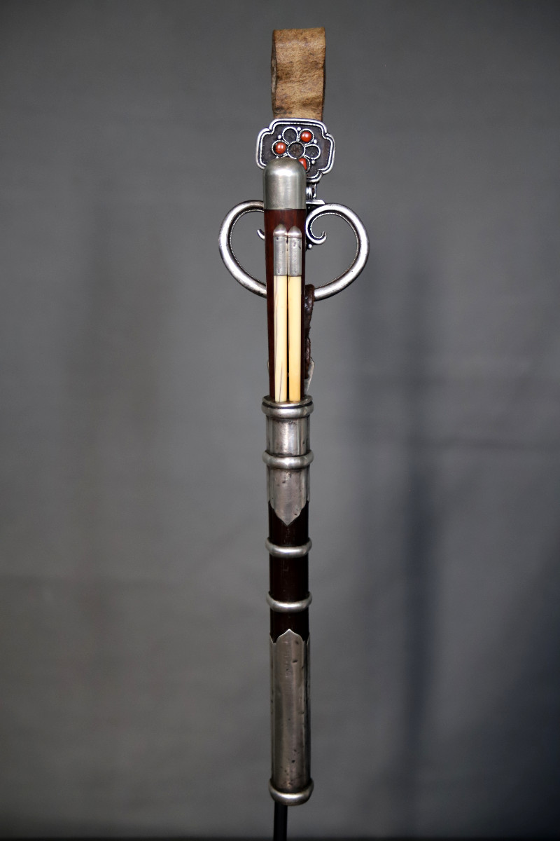  Travel Set Including Knife And Chopsticks - China Or Mongolia, Late 19th Early 20th