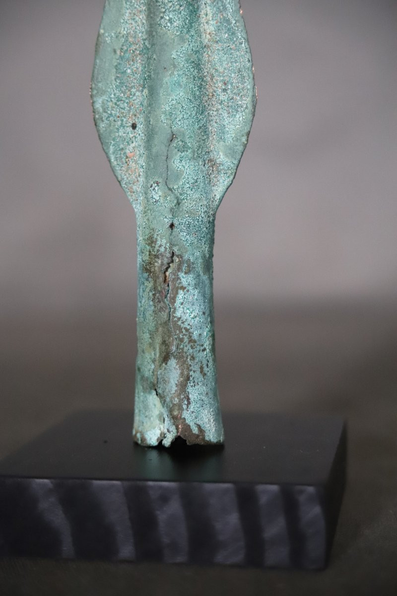 Art Gaulois, pointe de javelot en bronze - France, âge du bronze final (1400-800 av JC)-photo-4