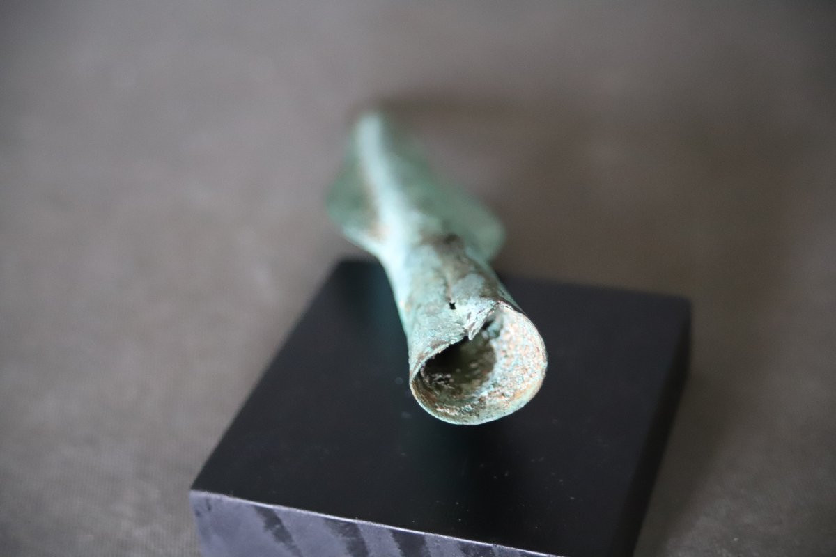 Art Gaulois, pointe de javelot en bronze - France, âge du bronze final (1400-800 av JC)-photo-6