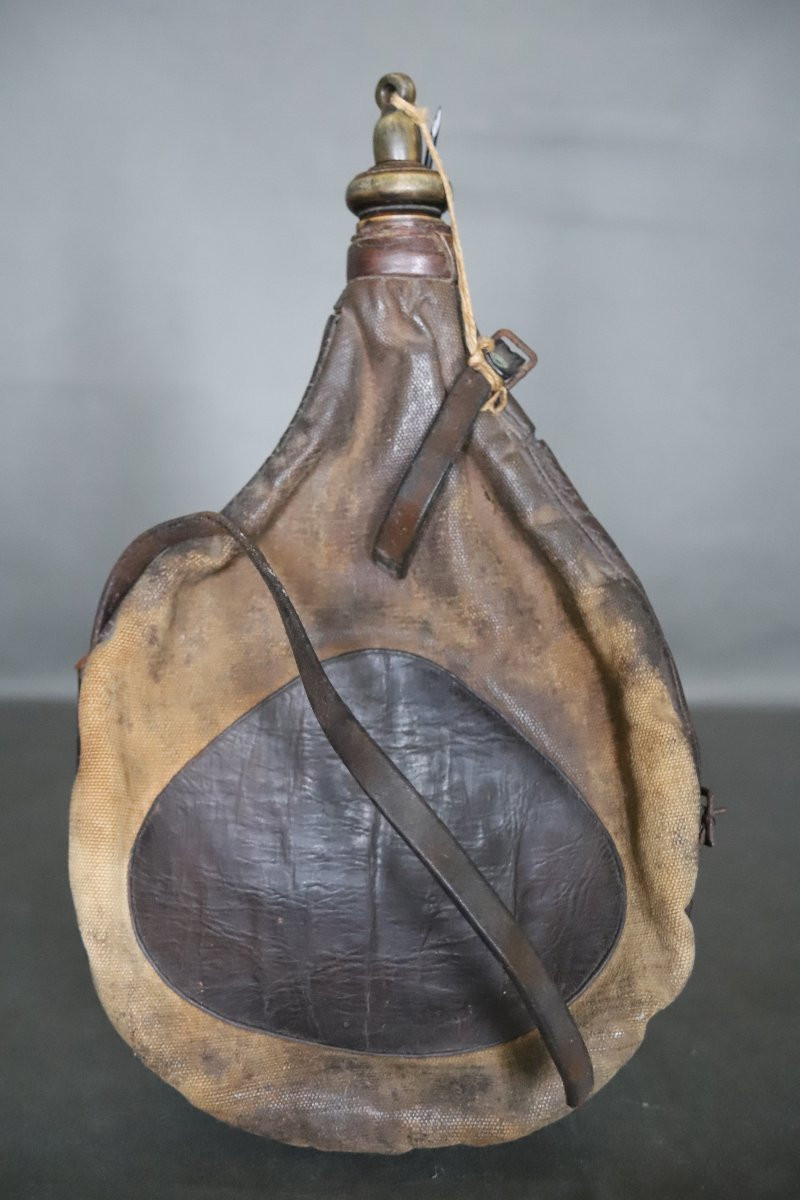Art populaire Basque - Gourde traditionnelle xahakoa - Début 20ème siècle ou antérieur-photo-1